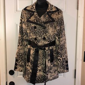 BKE Leopard print coat.